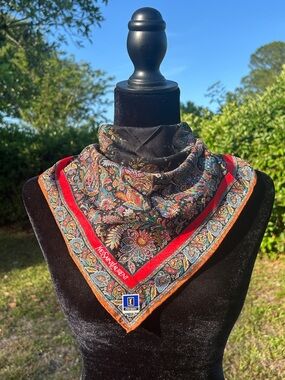 New Yves Saint Laurent floral scarf